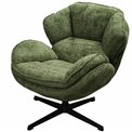 Armchair Veroli, green, H83x81x77cm