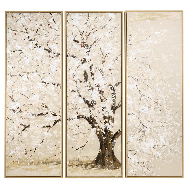 Oil painting Oak, set of 3 pcs. 120x40cm, 120x120cm