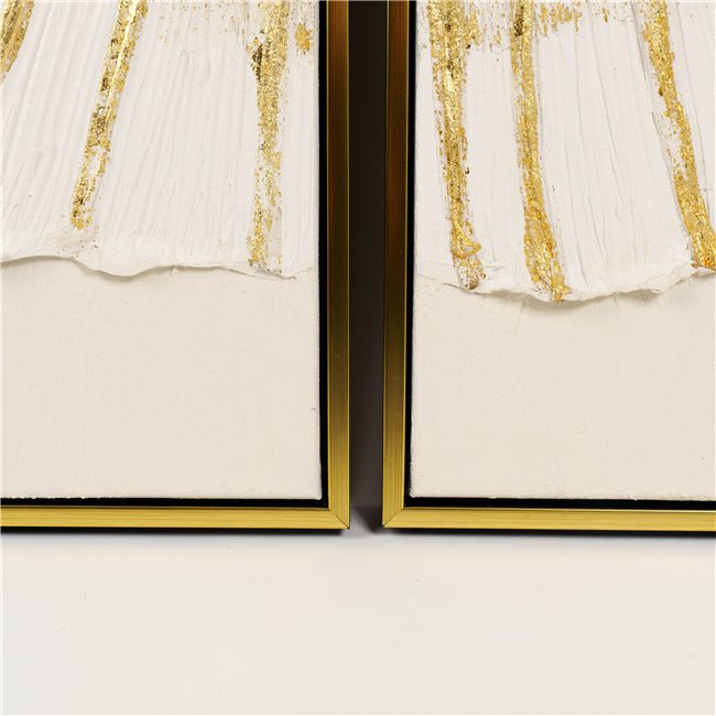 Oil painting Cirkle in sand, set of 2 pcs. 60x120cm, 120x120cm