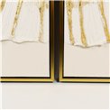 Oil painting Cirkle in sand, set of 2 pcs. 60x120cm, 120x120cm