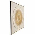 Oil painting Cirkle in sand, set of 2 pcs. 60x120cm, 120x120cm