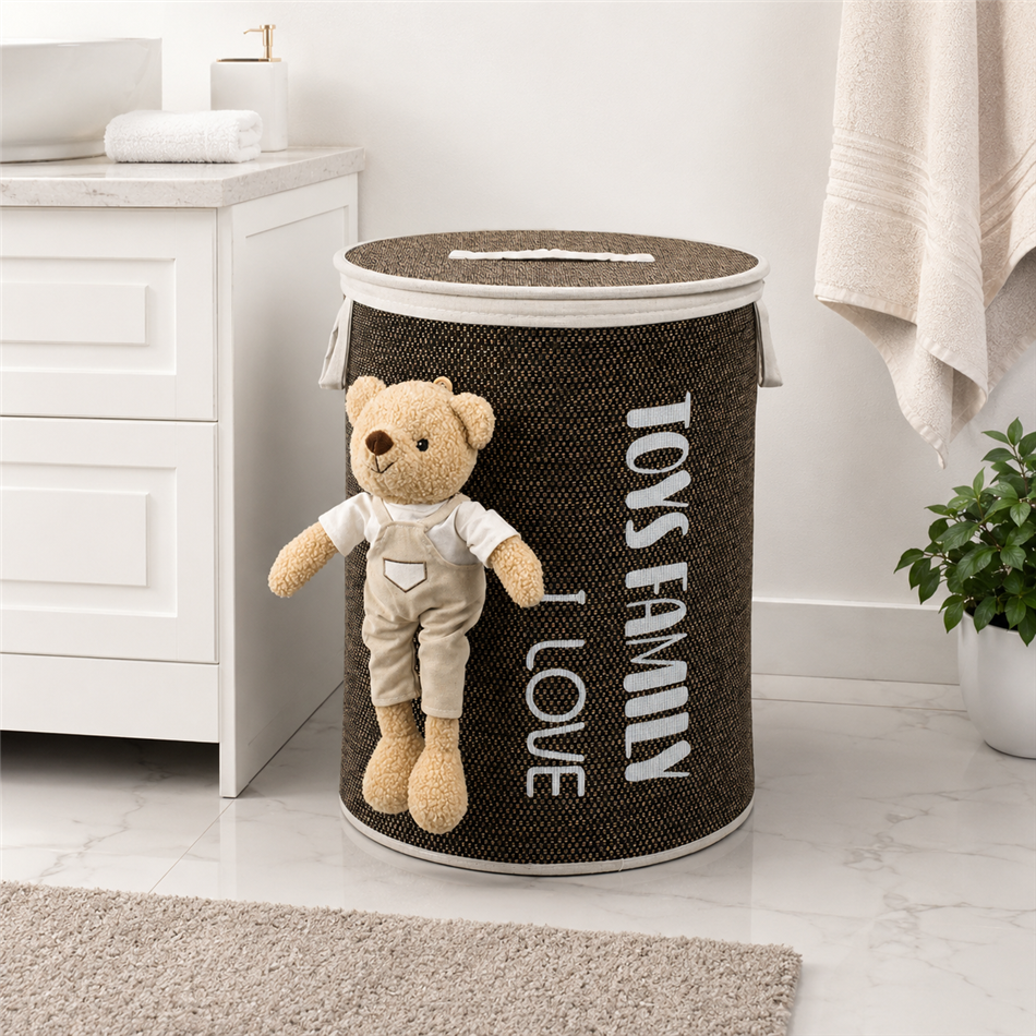 Basket Bear XL, bamboo, H52cm, D40cm