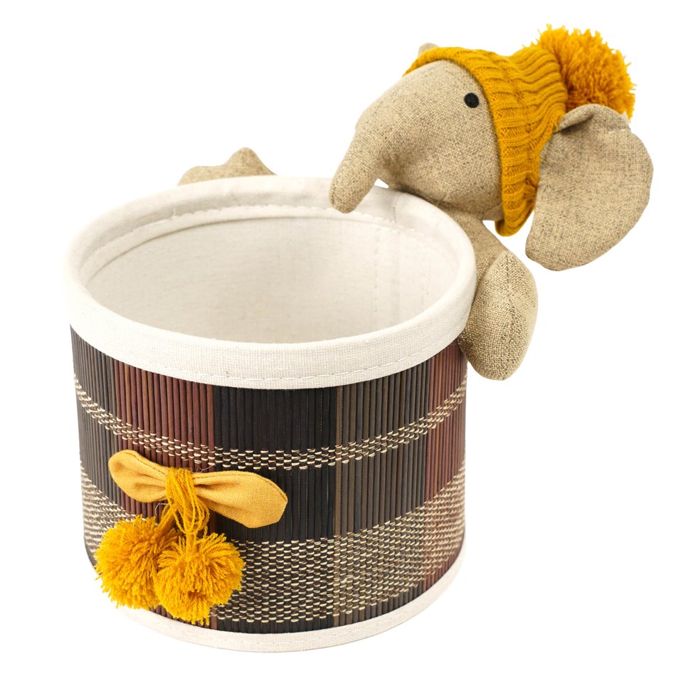 Корзина Elephant S, бамбук, H16cm, D19cm