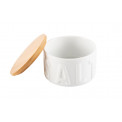 Соляная миска Salt, бамбук / керамика, D8, H5cm