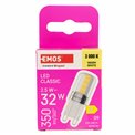 LED Bulb warm white, G9 2.5W, 350lm, 3000K, H4.3x1.4x1.4cm