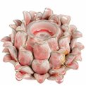 Candle holder Pink, ceramic, H10.5x14.5x14.5cm