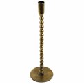 Candle stick Brown L, metal, brass color, H33.5cm, D10cm