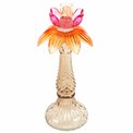 Candle stick Palm, glass, H26cm, D25cm
