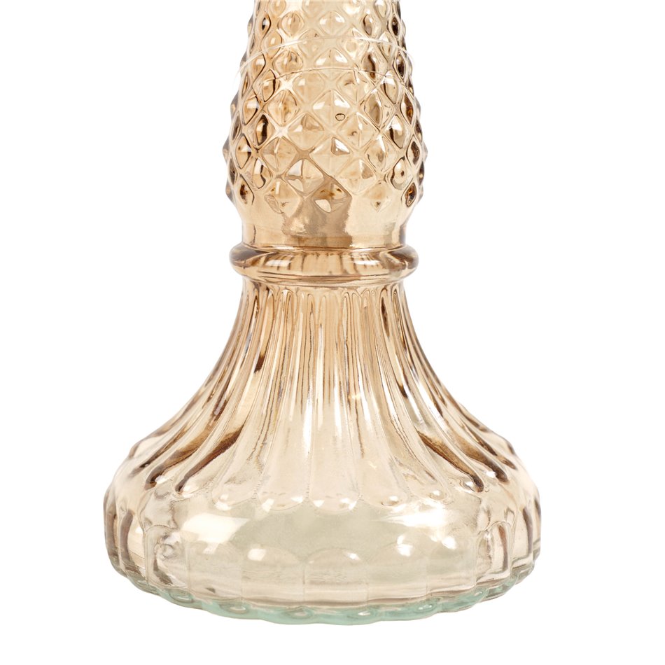 Candle stick Palm, glass, H26cm, D25cm