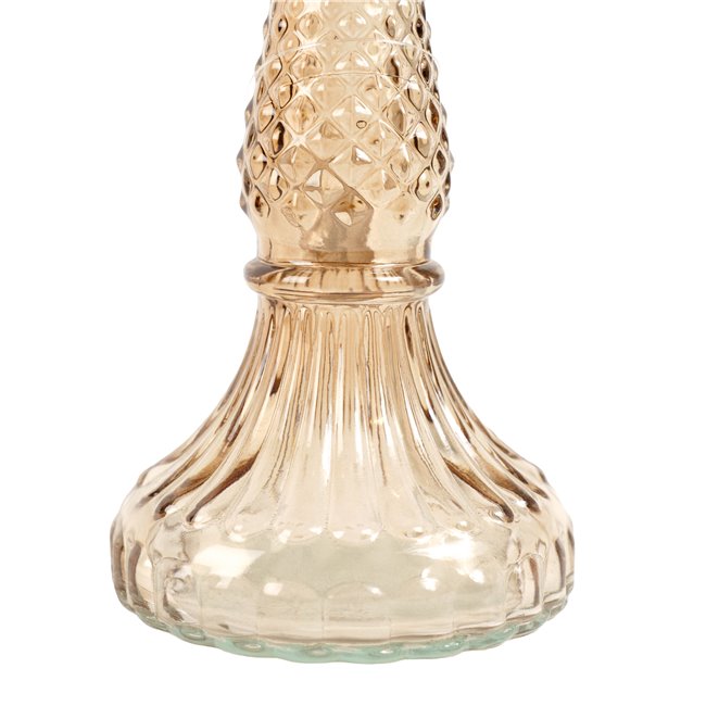 Candle stick Palm, glass, H26cm, D25cm