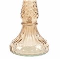Candle stick Palm, glass, H26cm, D25cm
