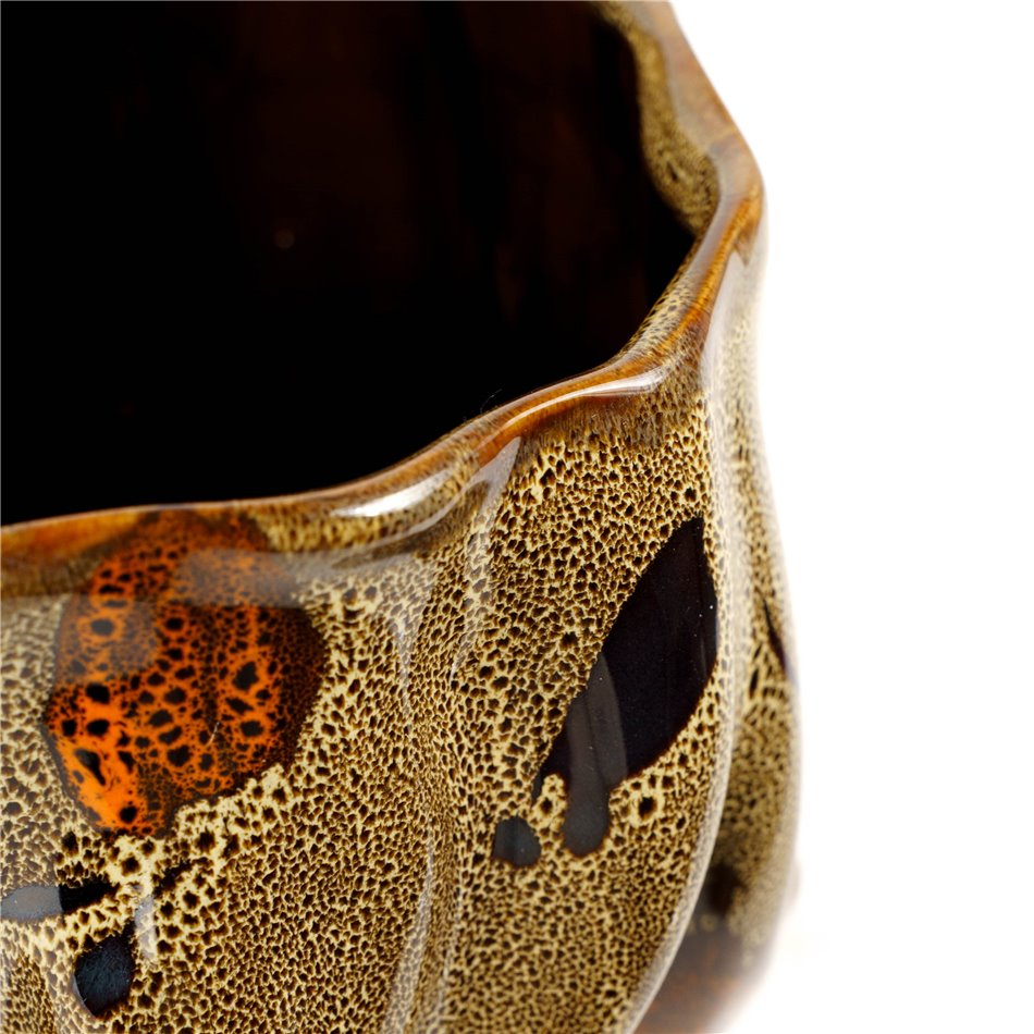 Vase Brown, stoneware, H24x21x21cm