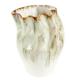 Vase Green L, stoneware, H30x22.5x20.5cm