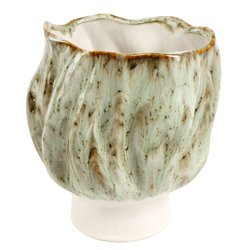 Vase Green, stoneware, H24x21x21cm