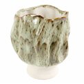 Vase Green, stoneware, H24x21x21cm