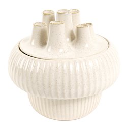 Vase White, stoneware, H20.5cm, D22cm