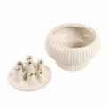 Vase White, stoneware, H20.5cm, D22cm