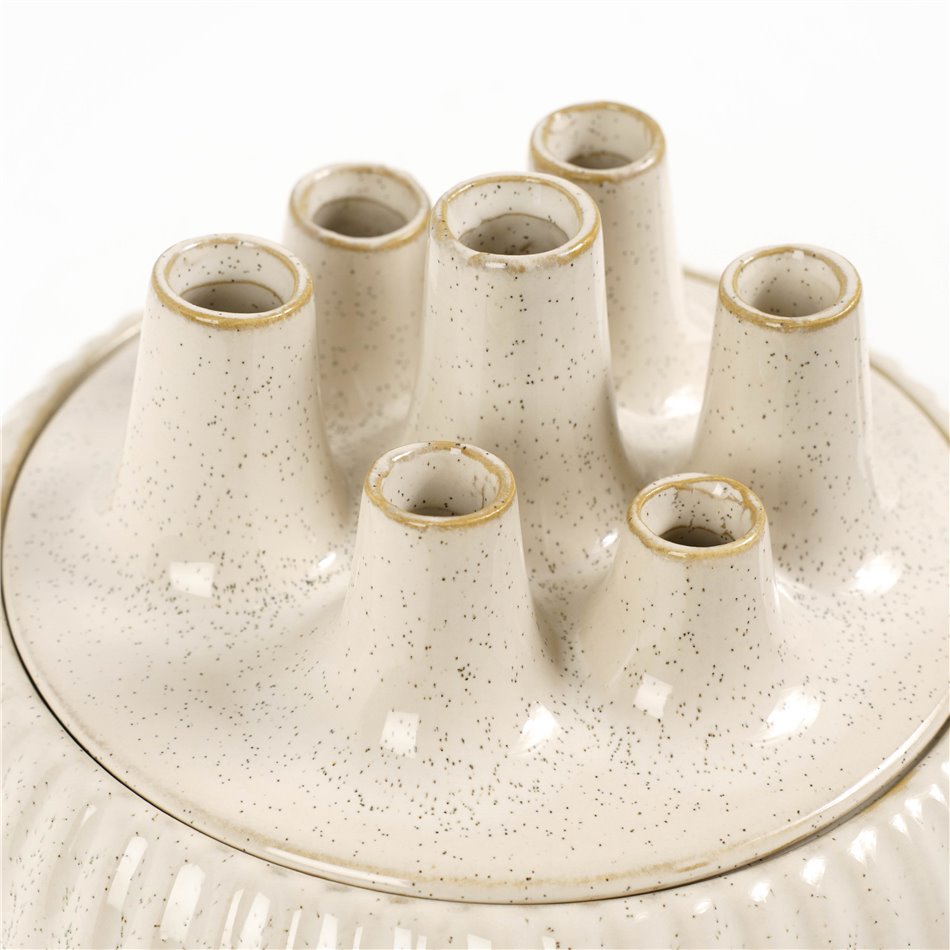 Vase White, stoneware, H20.5cm, D22cm