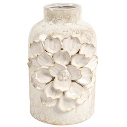 Vase White, stoneware, H23x15.5x14.5cm