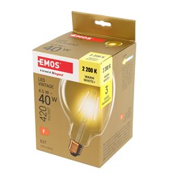 LED Bulb warm white, E27 4.5W, 420lm, 2200K, H17.8x12.5x12.5cm