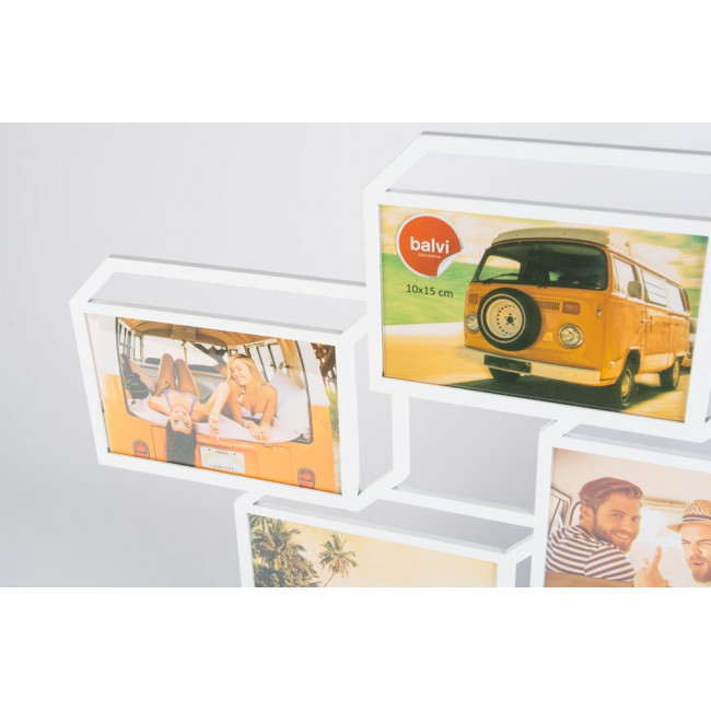 Multi photo frame Tratto 3D, for 7 photos 10x15cm