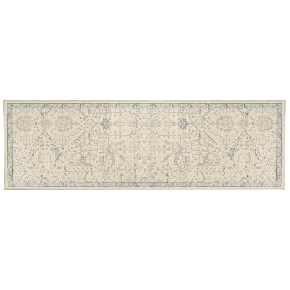 Carpet Nicola, blue/beige, 67x210cm