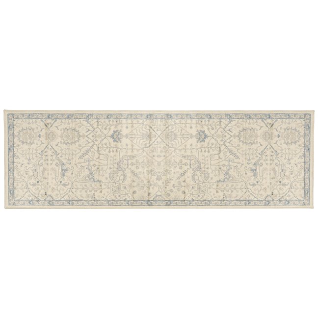 Carpet Nicola, blue/beige, 67x210cm