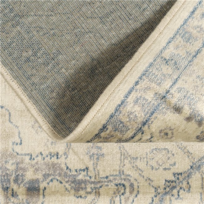 Carpet Nicola, blue/beige, 67x210cm