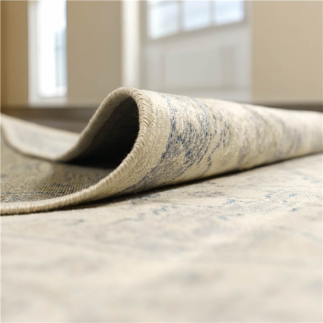 Carpet Nicola, blue/beige, 67x210cm