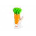 Dish brush Bunny, white/orange, 15x7.6x4.5cm 