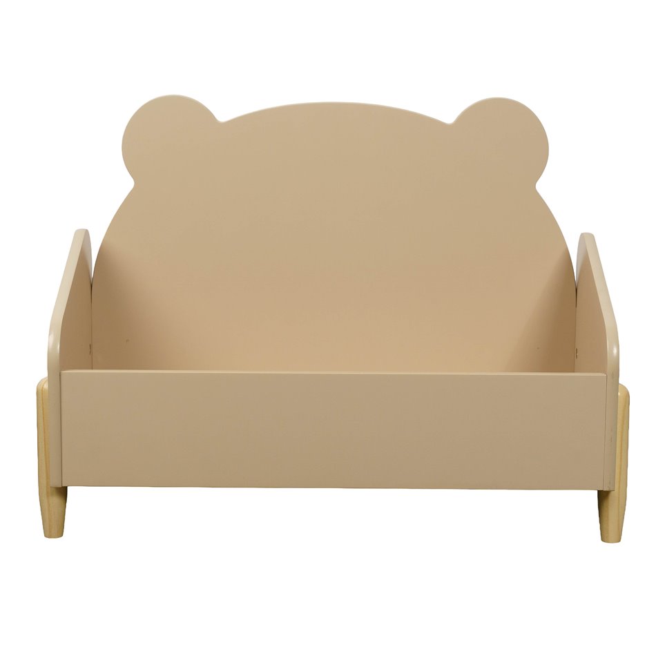 Ящик для игрушек Teddy, MDF/ножки из сосны дерево, бежевый, H44.2x61x28.5cm