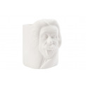 Pen holder Albert Einstein, white, ceramic 9.5x8cm