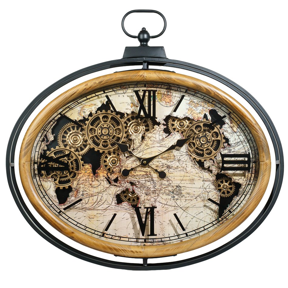 Wall clock Kalloni, H71x75.5x8cm