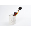 Pen holder Albert Einstein, white, ceramic 9.5x8cm