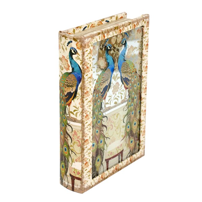 Book box Peacock S, 24x16x5cm