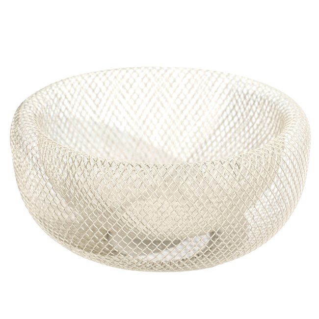 Fruit basket Mayaj, metal, beige, H12.4cm, D27cm