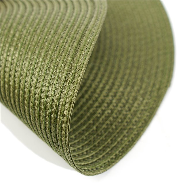 Placemat Braid olive green, D38cm