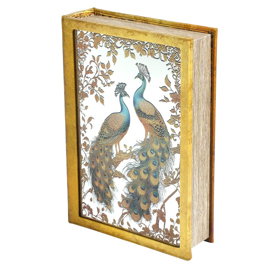 Book box Peacock M, 30x21x7cm