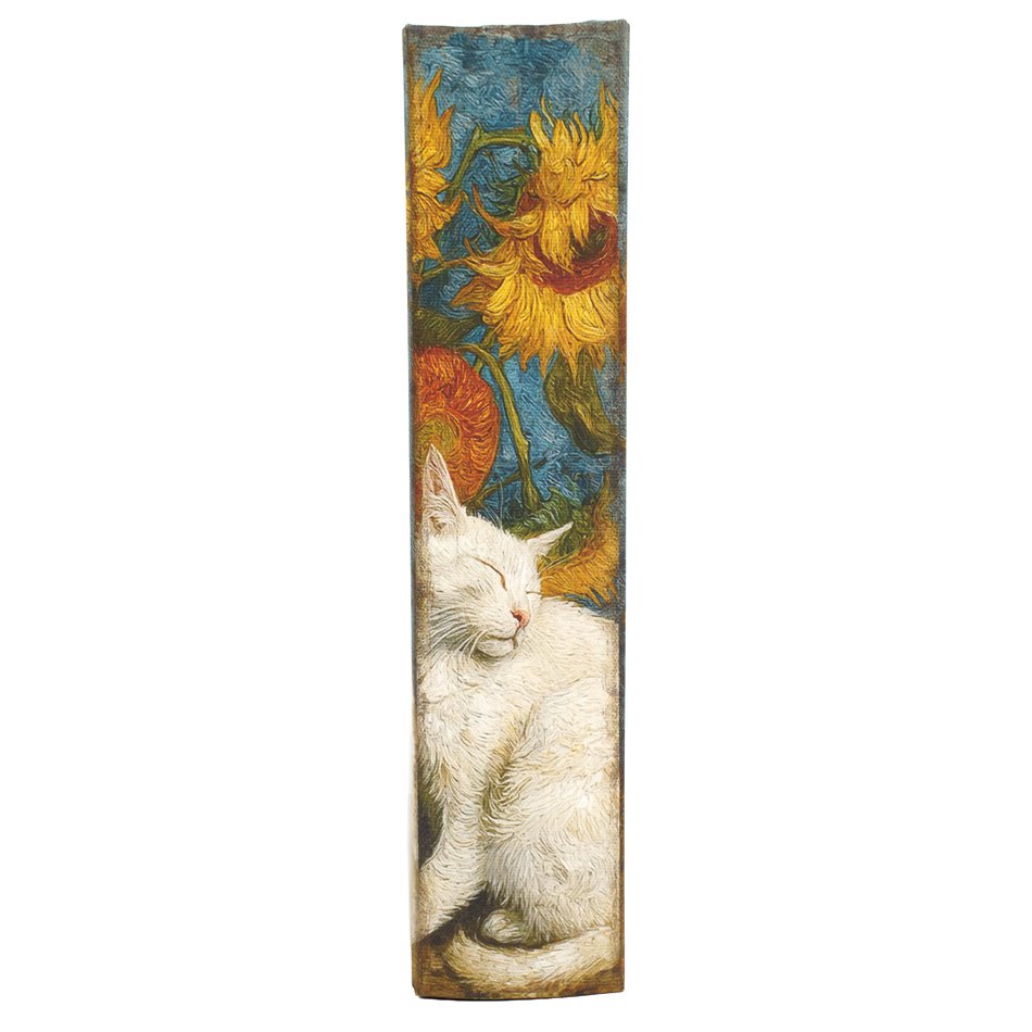Book box Sunflower and Cat S, 21x13x5cm