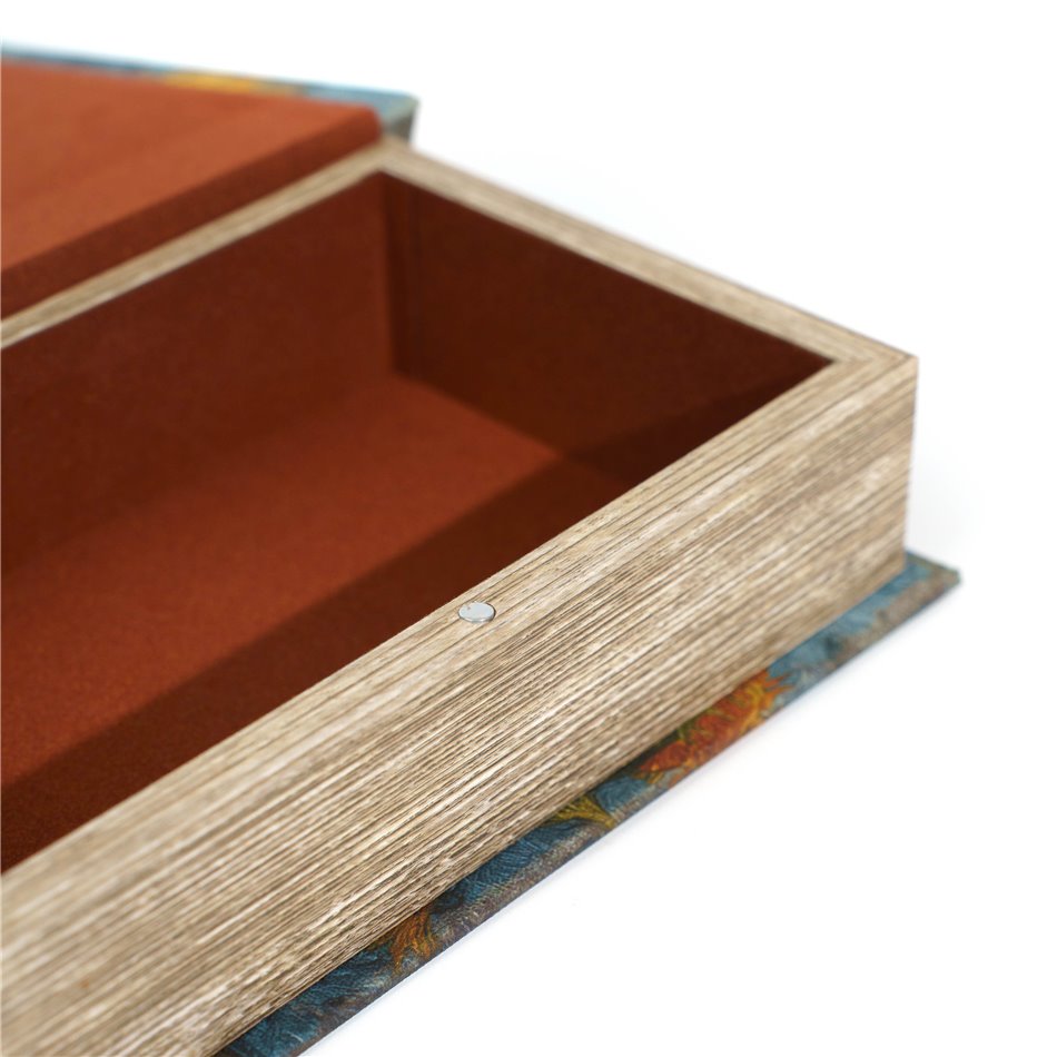 Book box Sunflower and Cat S, 21x13x5cm
