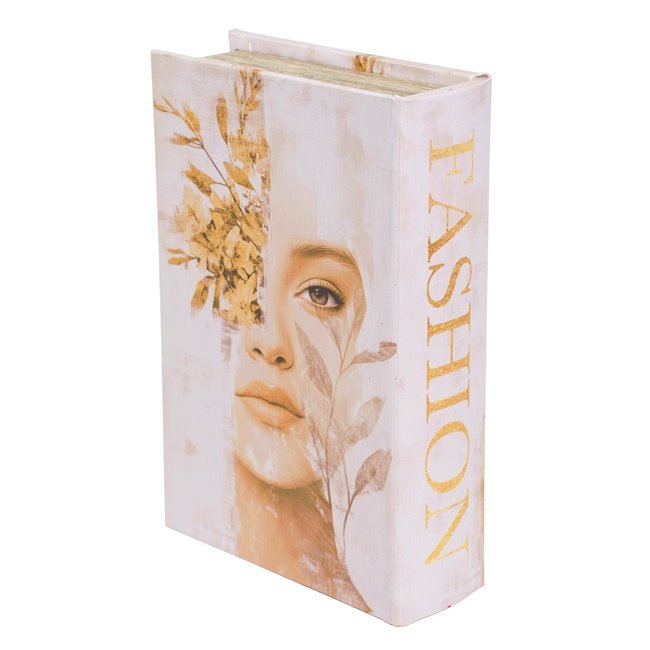 Book box Woman with Flover Ornament, 27x18x7cm