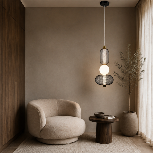 Pendant lamp Maceira A3, H60-130cm, D22cm, LED 8W, 3000K, 2835lm