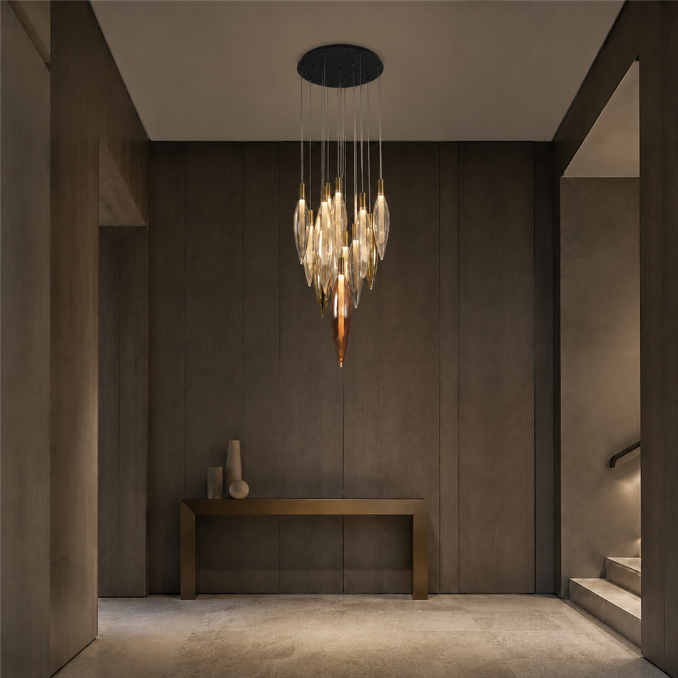 Подвесной светильник Roa, H77x45x45cm, LED 47.3W, 3000K, 5698lm