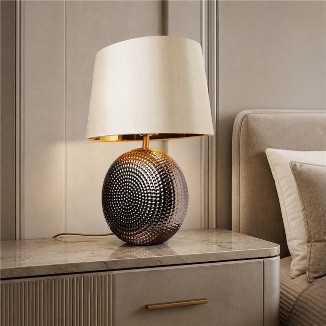 Table lamp Nadime BR, copper/gold color, H55x42x30cm, E27 60W(MAX)
