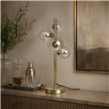 Table lamp Rade cognac/brass, H48x24x19xm, G9LEDx4, 5W(MAX)