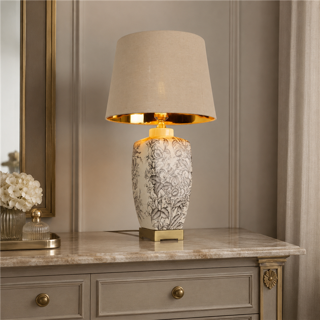 Настольная лампа Napolla, H59.5cm, D23cm, E27 60W(MAX)