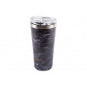 Thermo mug Marmol, black, H19xD8.5cm, 500ml