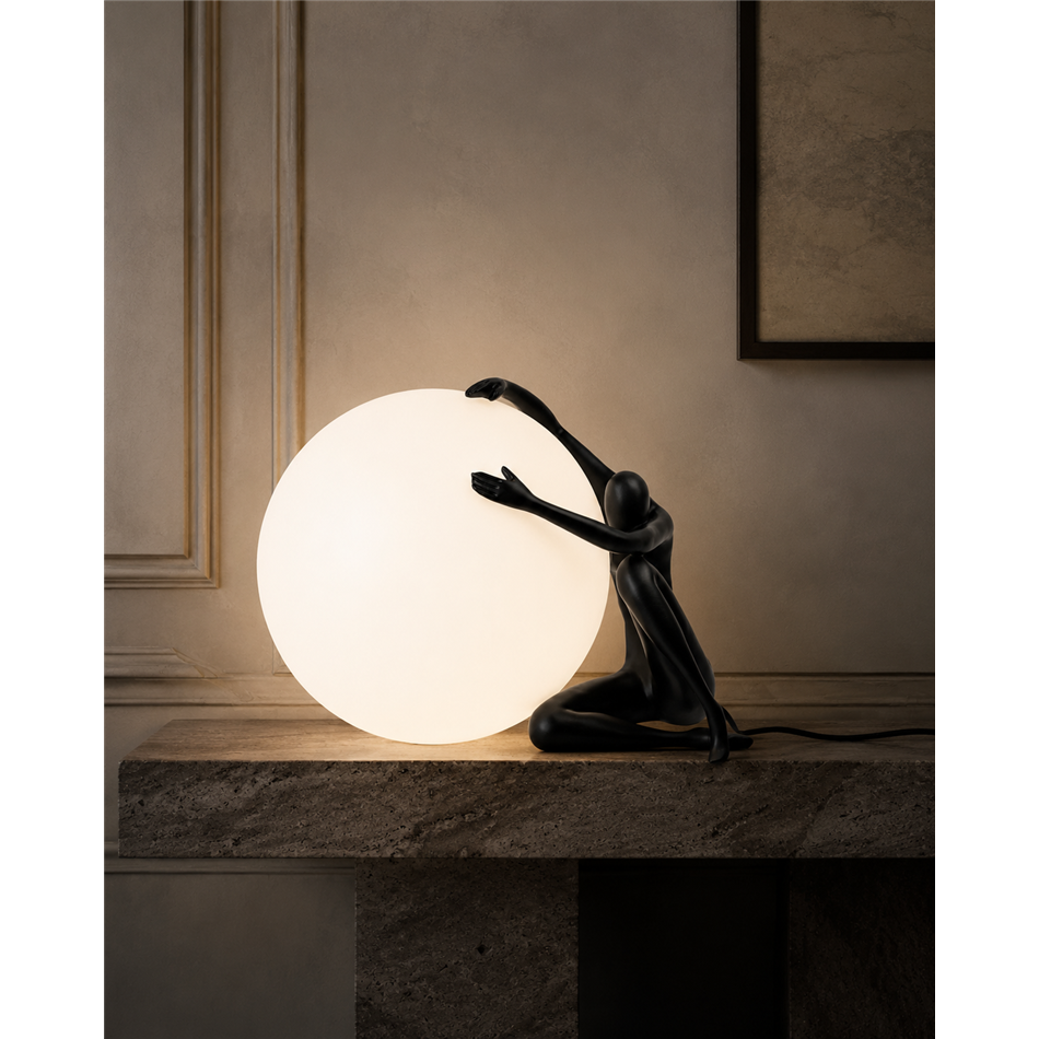 Table lamp Ramma II black, H37x39x52cm, E27 40W(MAX)