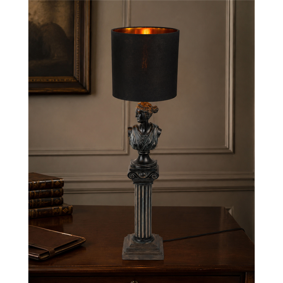 Настольная лампа Athena Roman column lamp, H77x21x21cm, E14 40W(MAX)