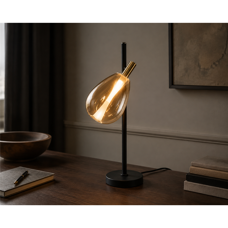 Настольная лампа Rigonda amber, H60x26x15cm, LED 5.4W, 3000K, 824lm
